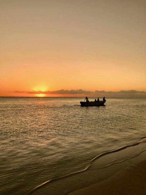 Fishermen boat at Sunset at the Sugar Beach Mauritius - Hotels in Mauritius - #Mauritius #Hotels in Mauritius #Things to do in Mauritius #Beach in Mauritius - #IleMaurice