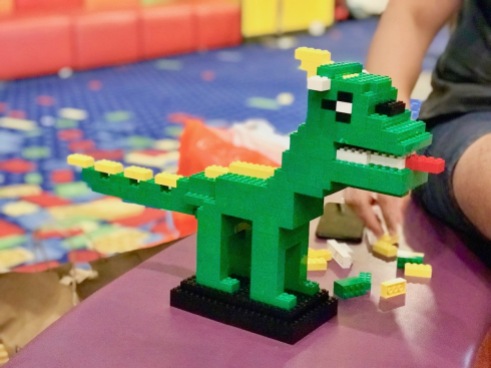 one of our dinosaurs - Legoland Hotel Malaysia